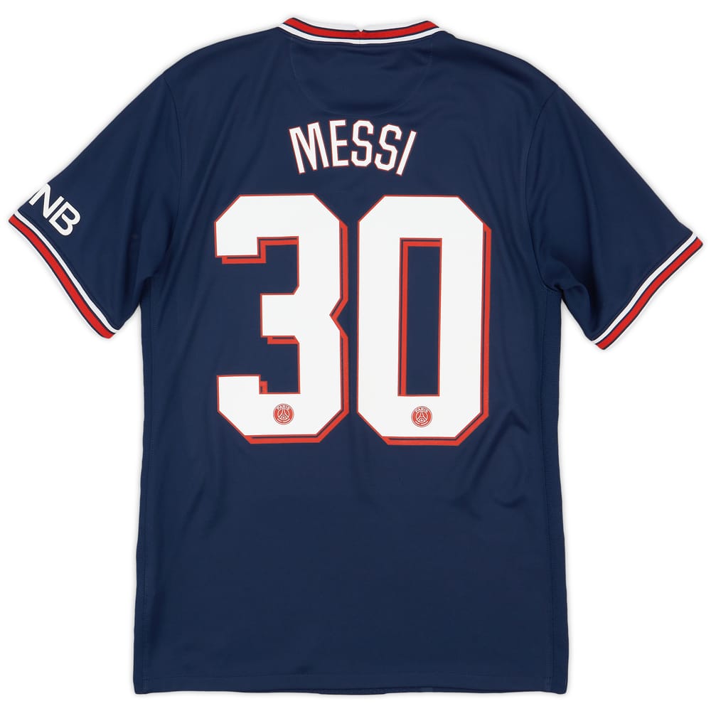 2021-22 Paris Saint-Germain Home Shirt Messi #30 - 8/10 - (S)