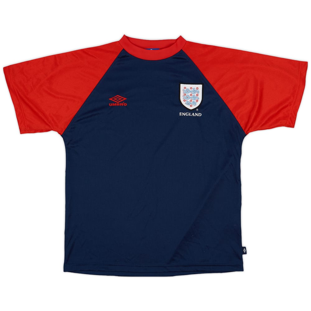 1996-98 England Umbro Training Shirt - 8/10 - (M)