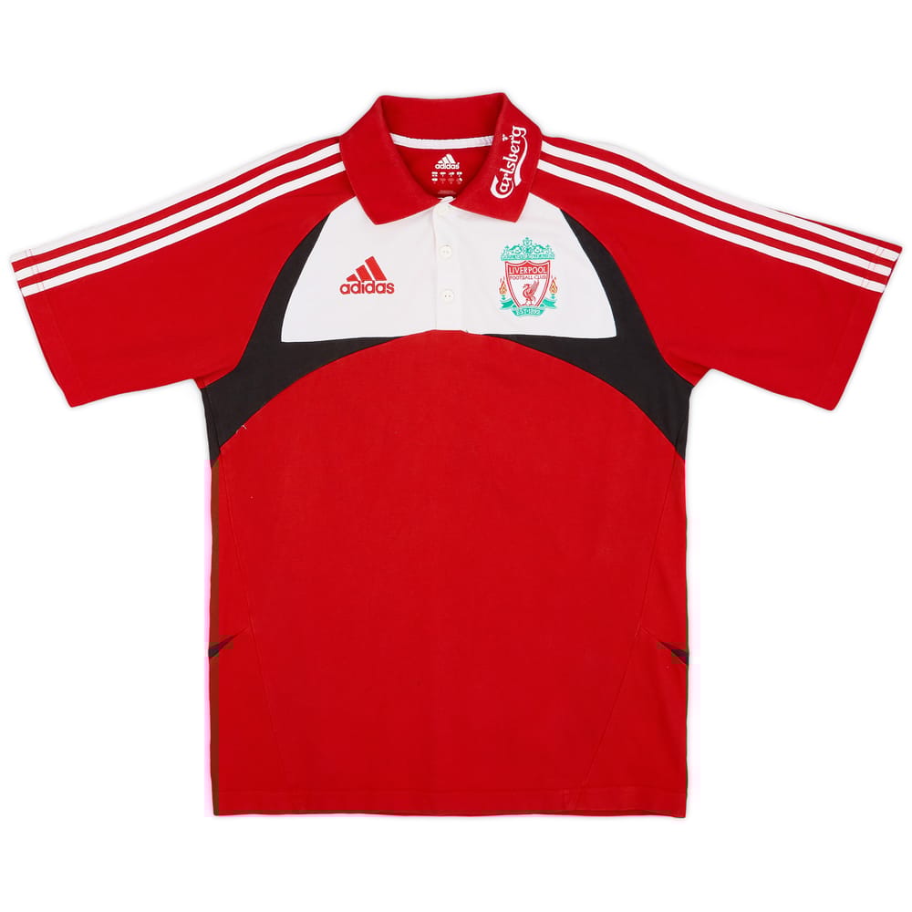 2007-08 Liverpool adidas Polo Shirt - 7/10 - (S)