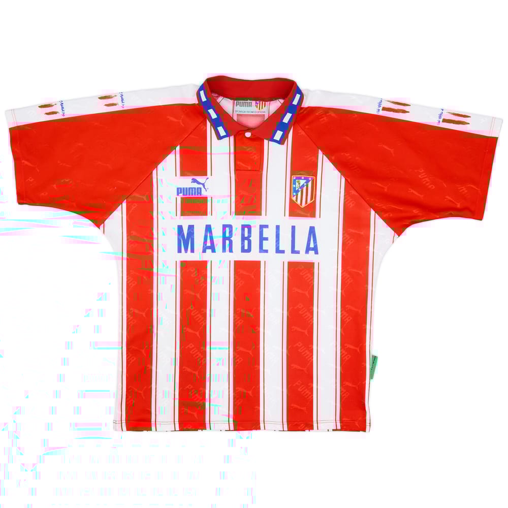 1994-95 Atletico Madrid Home Shirt - 9/10 - (L)
