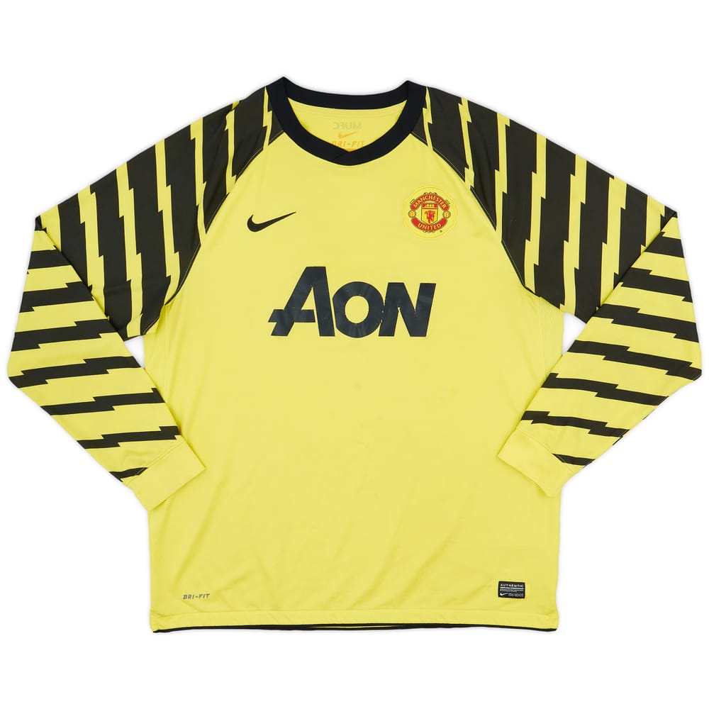 2010-11 Manchester United Yellow GK Shirt - 5/10 - (XL)