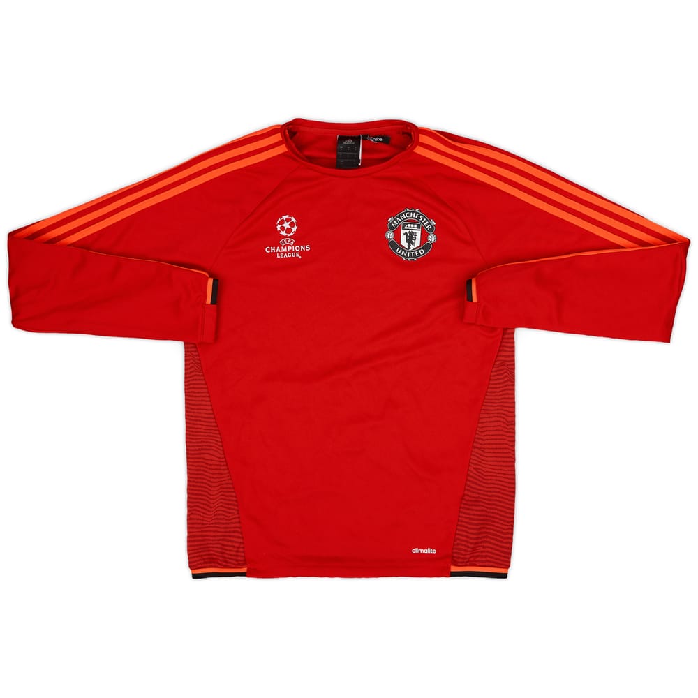 2015-16 Manchester United adidas CL Sweat Top - 9/10 - (S)