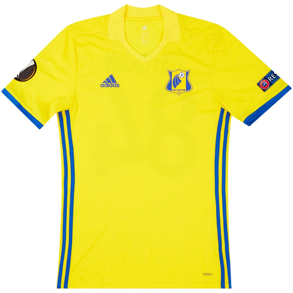 2016-17 FC Rostov Match Issue Europa League Home Shirt Gatskan #84 (v Manchester United)