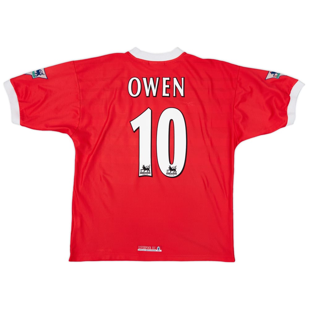 1998-00 Liverpool Home Shirt Owen #10 - 6/10 - (L)