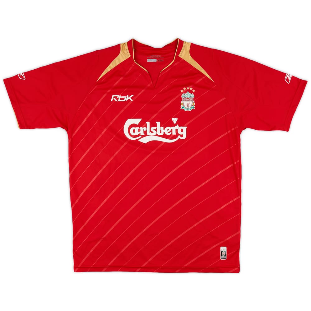 2005-06 Liverpool CL Home Shirt - 7/10 - (L)