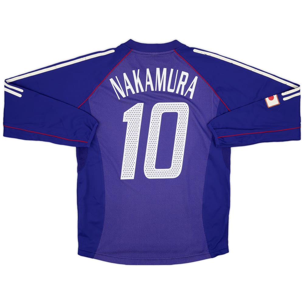 2002-04 Japan Home L/S Shirt Nakamura #10 - 5/10 - (M)