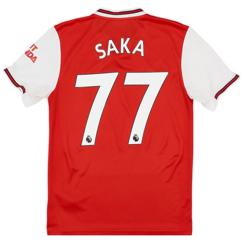 2019-20 Arsenal Home Shirt Saka #77 - 8/10 - (S)