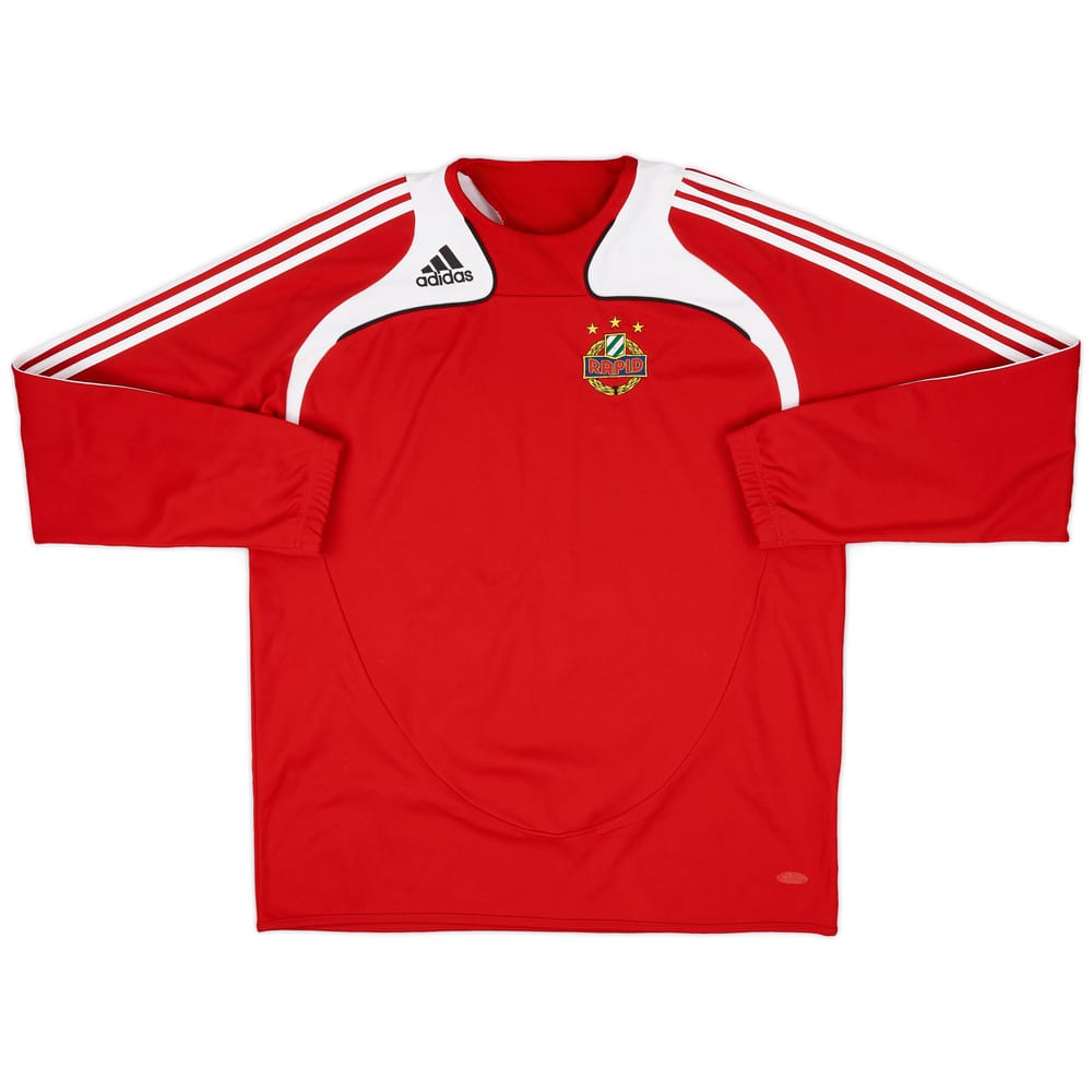 2008-09 Rapid Vienna adidas Sweat Top - 8/10 - (XL)