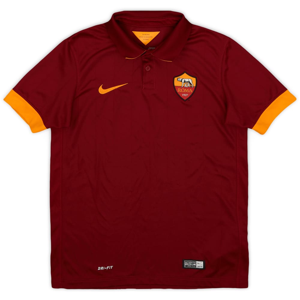 2015-16 Roma Home Shirt - 8/10 - (M.Boys)