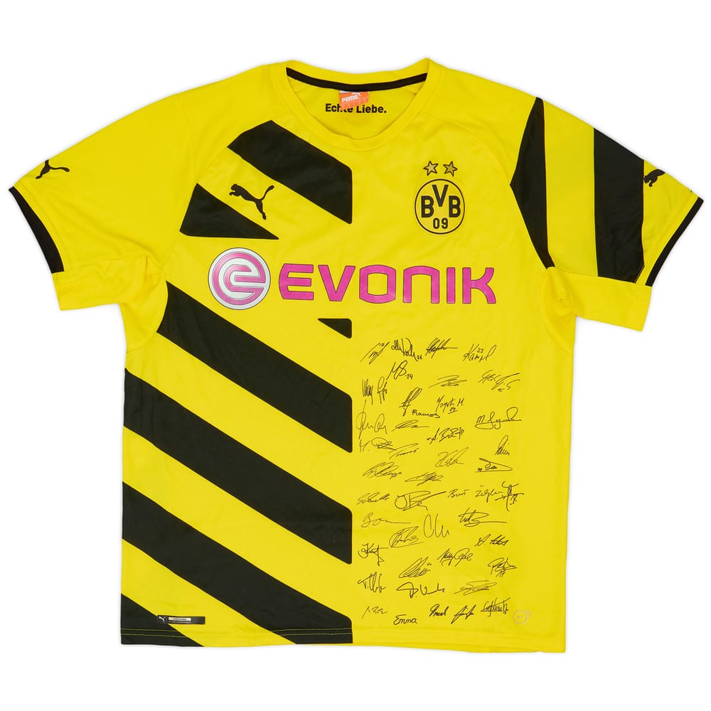 2014-15 Borussia Dortmund 'Signed' Home Shirt - 7/10 - (L)