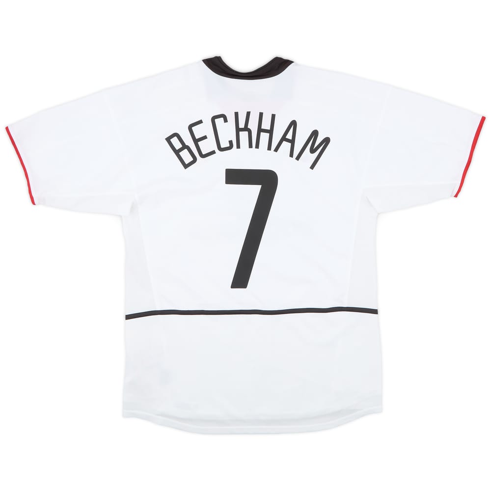 2002-03 Manchester United Away Shirt Beckham #7 - 9/10 - (M)