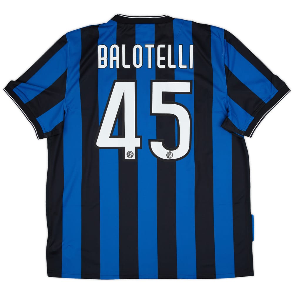 2009-10 Inter Milan Home Shirt Balotelli #45 (XXL)