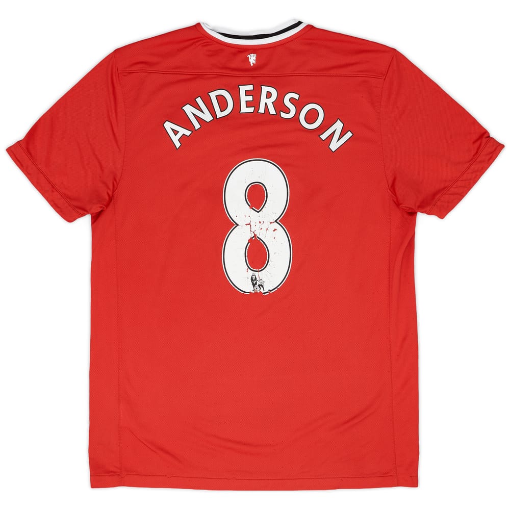 2011-12 Manchester United Home Shirt Anderson #8 - 5/10 - (L)