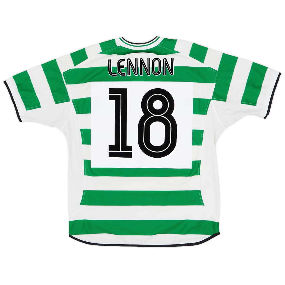 2001-03 Celtic Home Shirt Lennon #18 - 5/10 - (L)