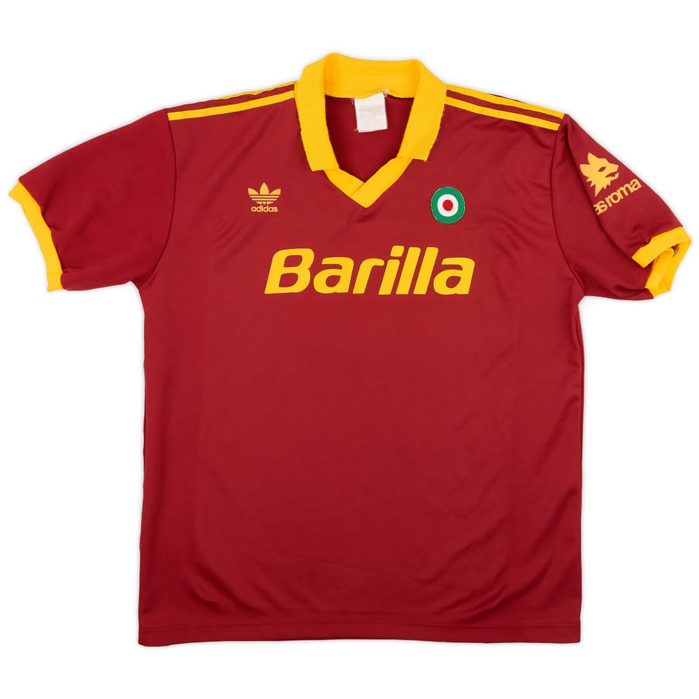 1991-92 Roma Home Shirt - 9/10 - (XL)