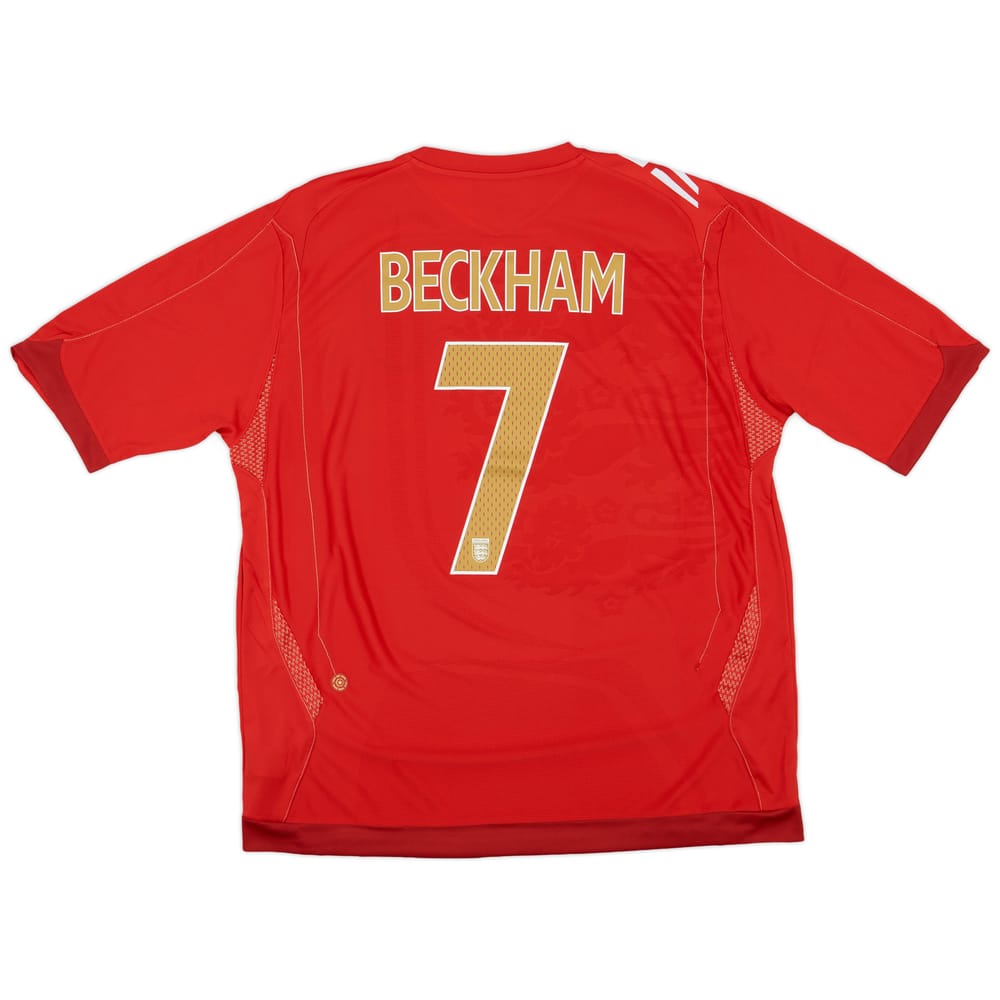 2006-08 England Away Shirt Beckham #7 (XXL)
