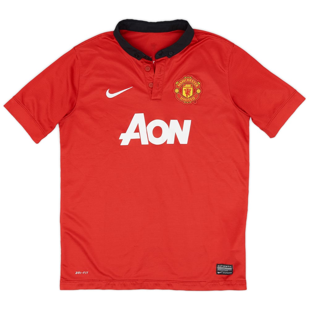 2013-14 Manchester United Home Shirt - 8/10 - (L.Boys)
