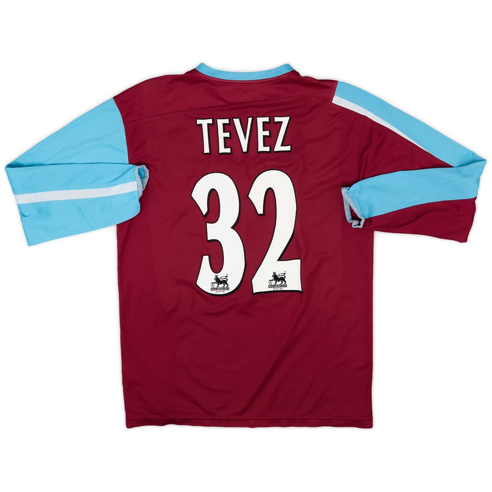 2005-07 West Ham Home L/S Shirt Tevez #32 - 5/10 - (M)