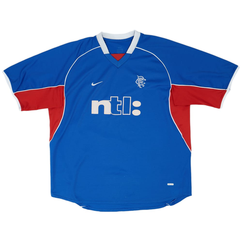 2001-02 Rangers Home Shirt - 7/10 - (3XL)