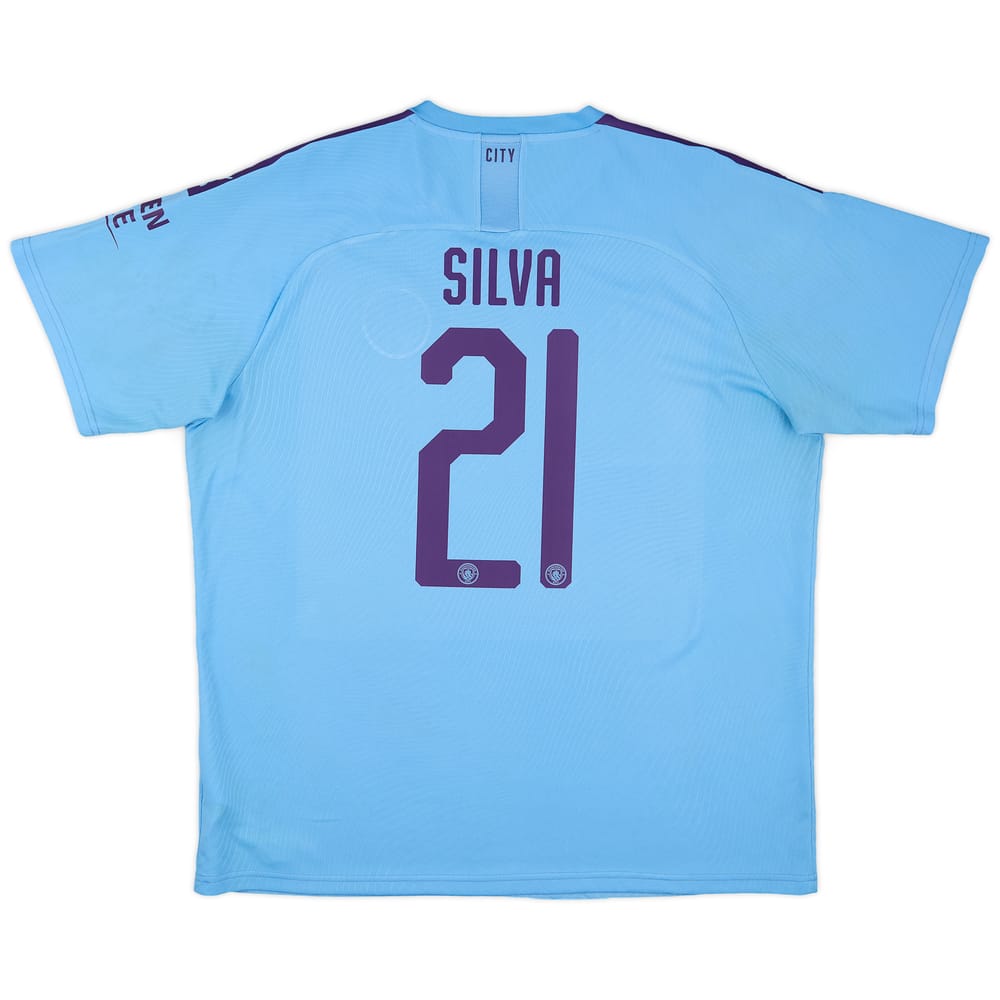 2019-20 Manchester City Home Shirt Silva #21 - 5/10 - (XXL)
