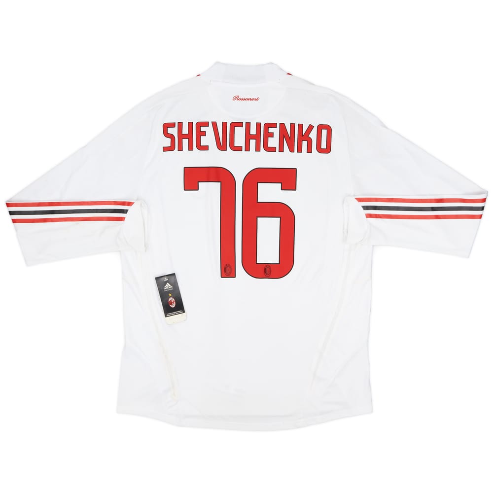 2008-09 AC Milan Player Issue Away L/S Shirt Shevchenko #76 (XL)