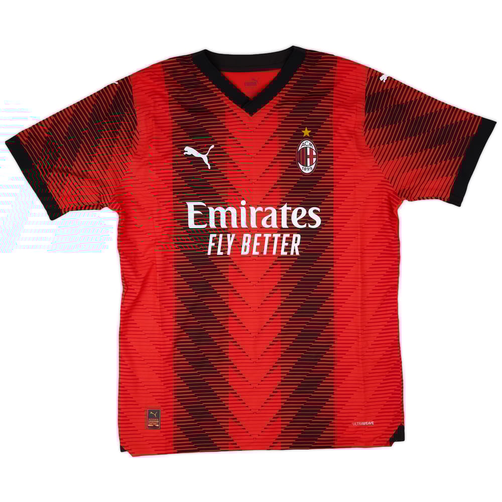 2022-23 AC Milan Authentic Home Shirt - 10/10 - (L)