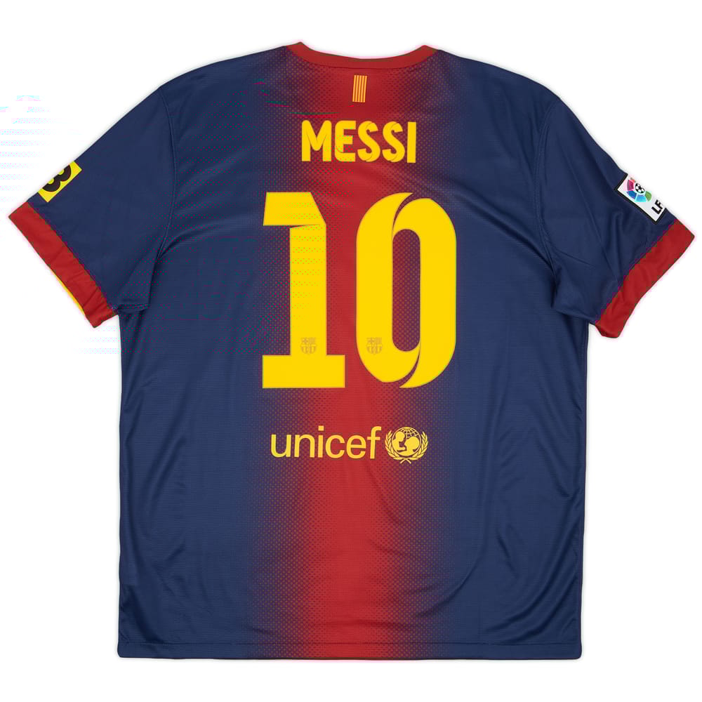 2012-13 Barcelona Home Shirt Messi #10 - 8/10 - (XL)