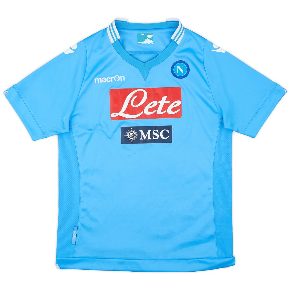 2013-14 Napoli Home Shirt - 5/10 - (XL.Boys)