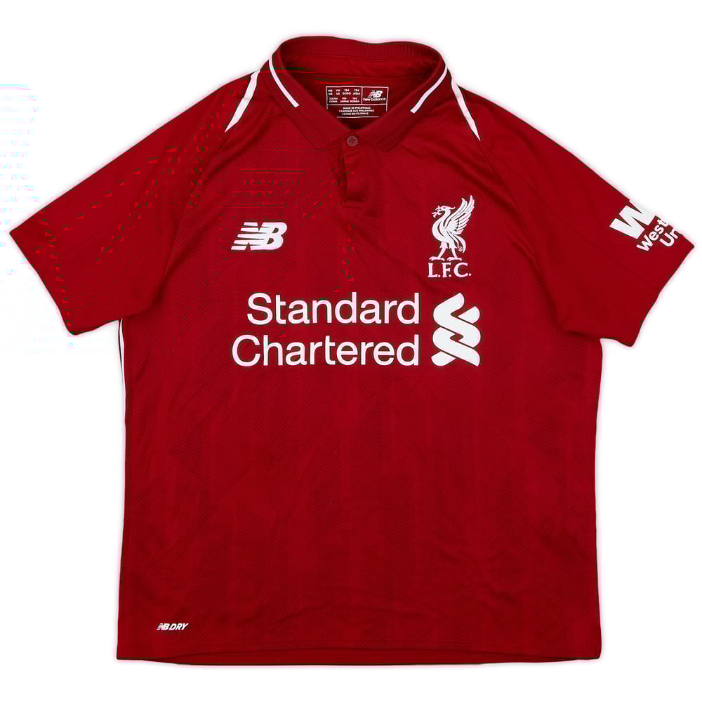 2018-19 Liverpool Home Shirt - 9/10 - (M.Boys)