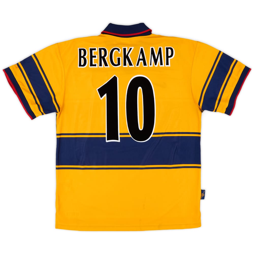 1997-99 Arsenal Away Shirt Bergkamp #10 - 8/10 - (L)