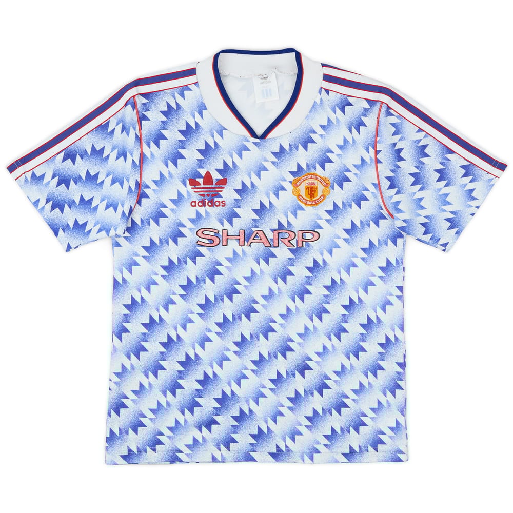 1990-92 Manchester United Away Shirt - 8/10 - (M.Boys)