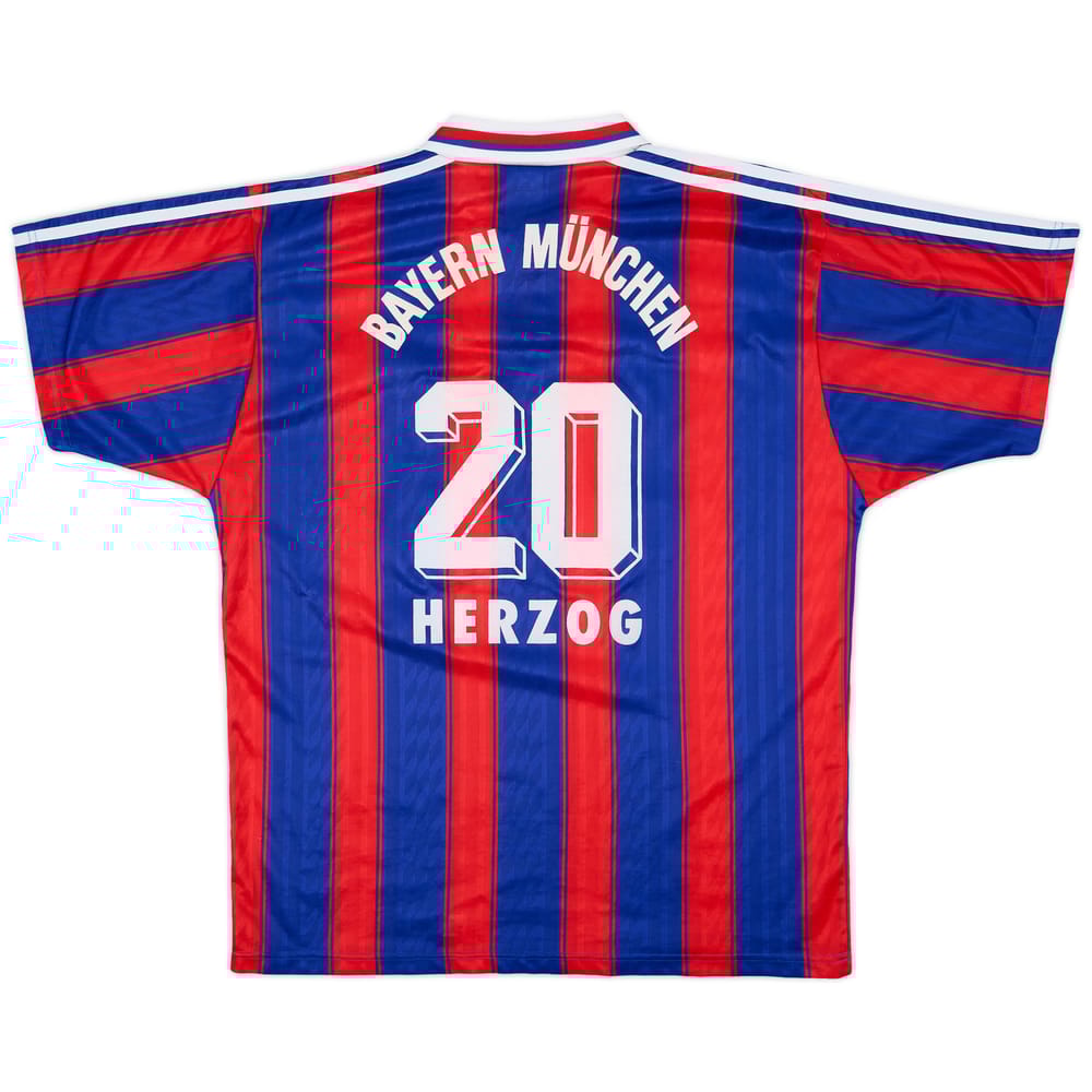1995-97 Bayern Munich Home Shirt Herzog #20 - 9/10 - (L)