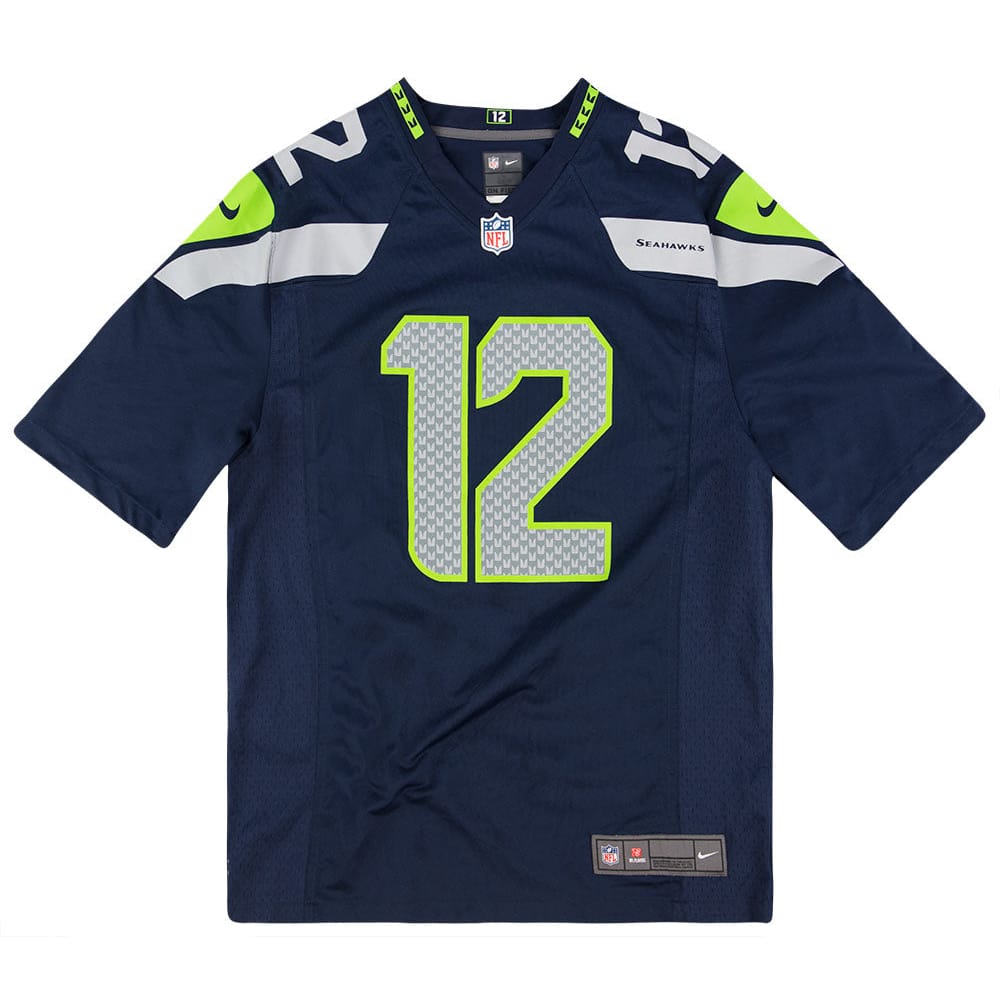 豪華 2012-18 Seattle Seahawks Fan #12 Nike Game Jersey (Home) L シャツ