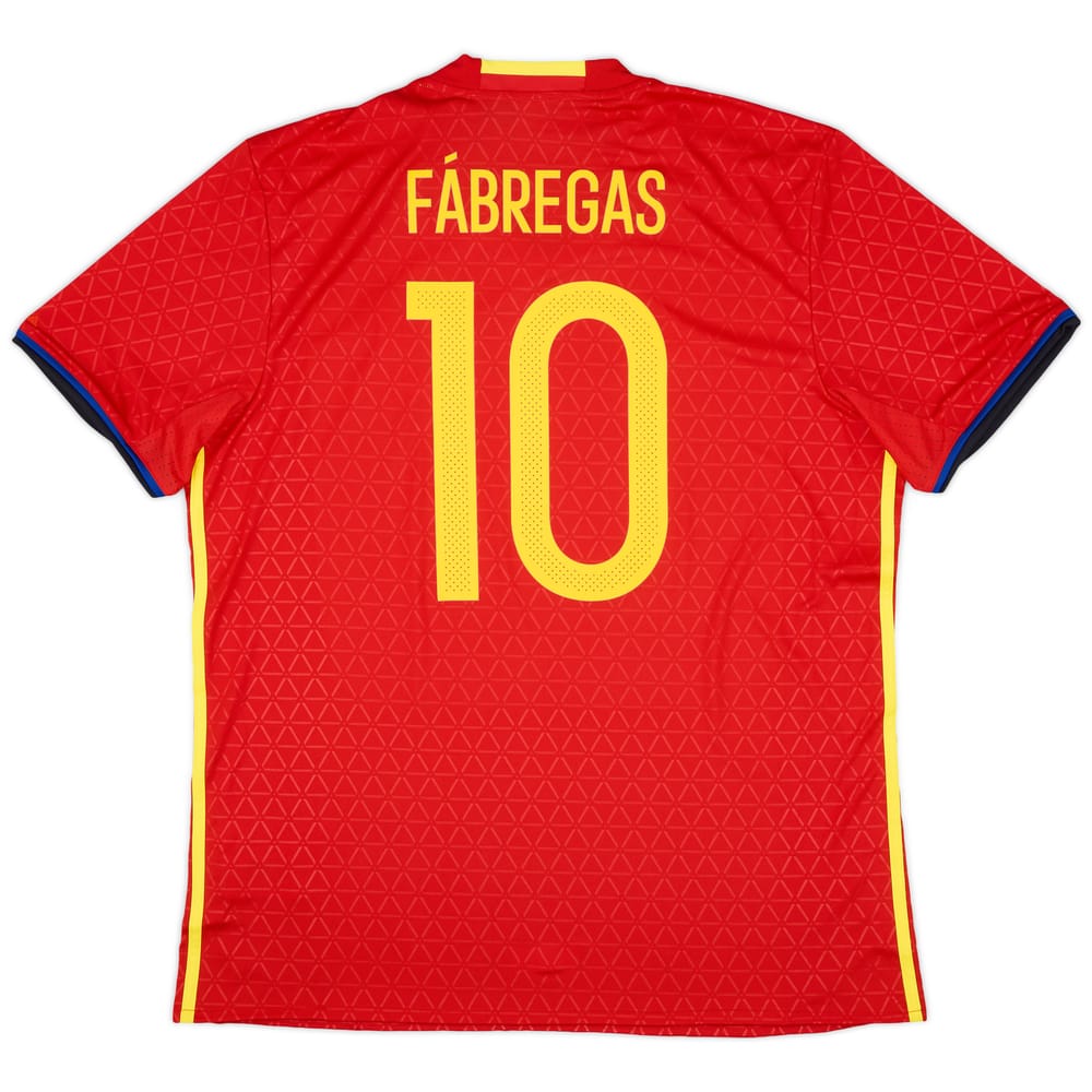 2016-17 Spain Home Shirt Fabregas #10 (XL)