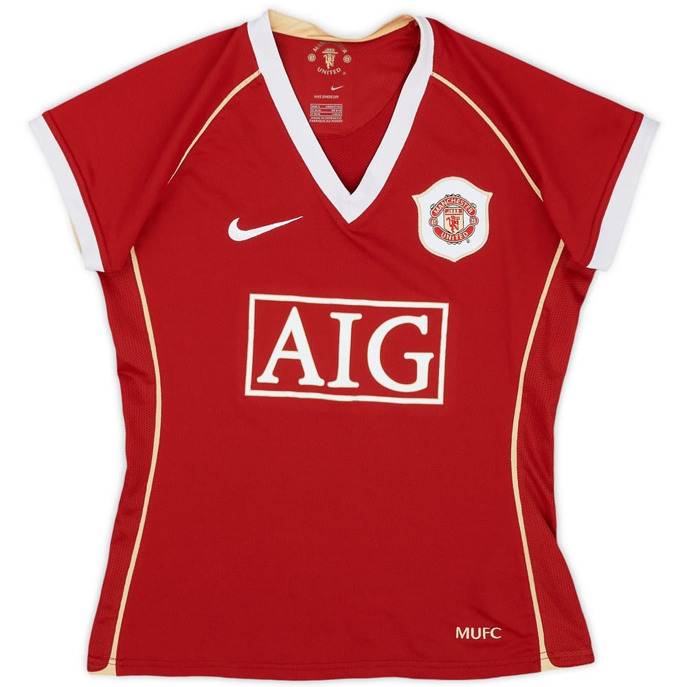 2006-07 Manchester United Home Shirt - 9/10 - (Women's S)