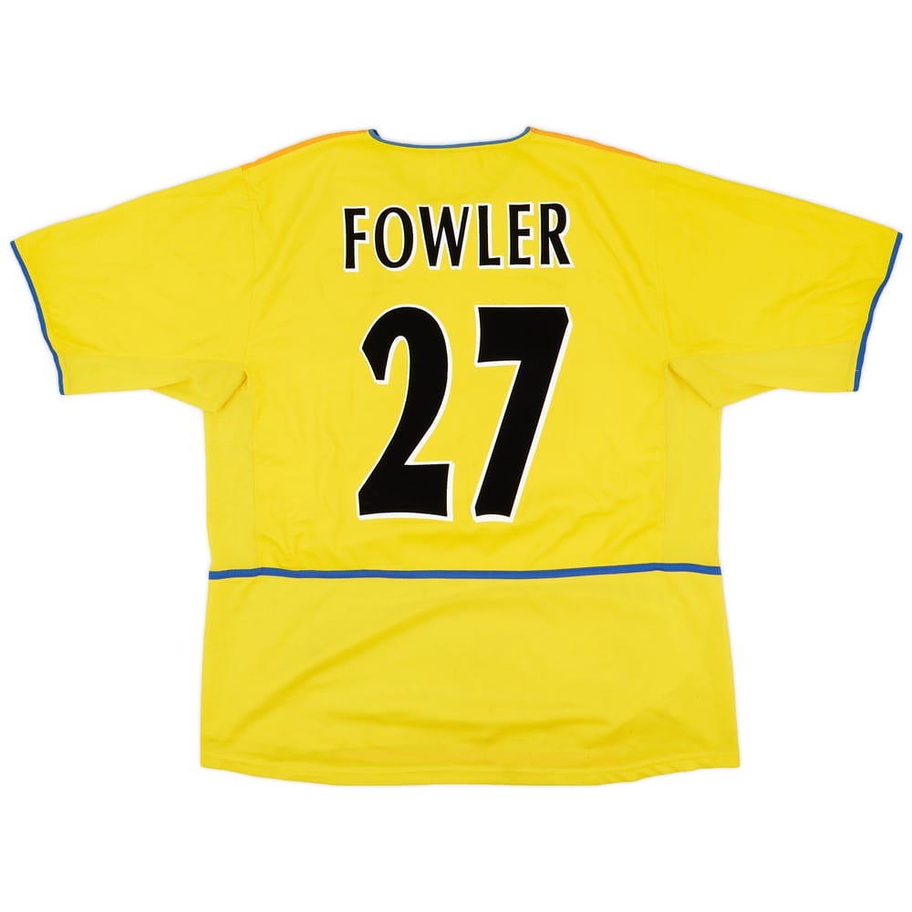 2002-03 Leeds United Away Shirt Fowler #27 - 7/10 - (XXL)