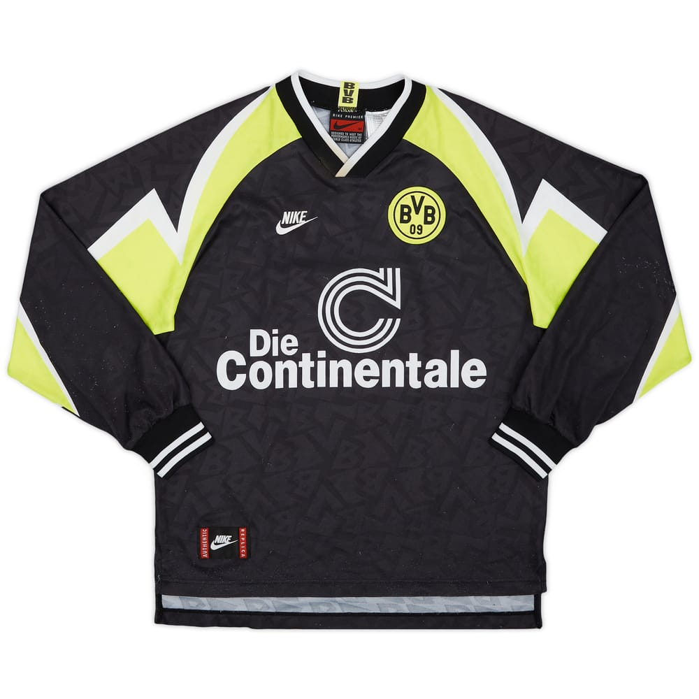 1995-96 Borussia Dortmund &#039;Deutscher Meister&#039; Away L/S Shirt - 5/10 - (M)