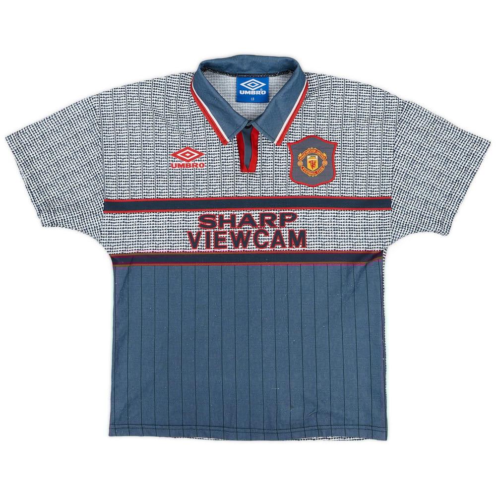 1995-96 Manchester United Away Shirt - 8/10 - (L.Boys)