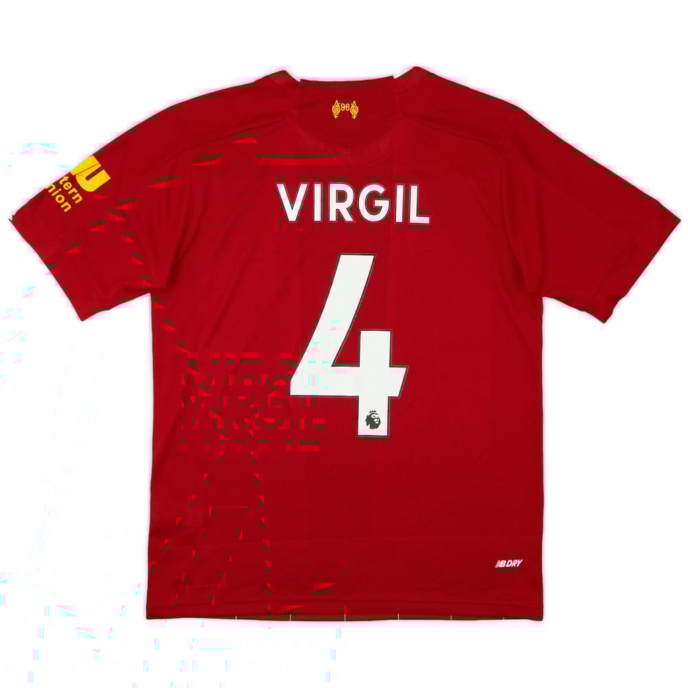 2019-20 Liverpool Home Shirt Virgil #4 - 8/10 - (S)