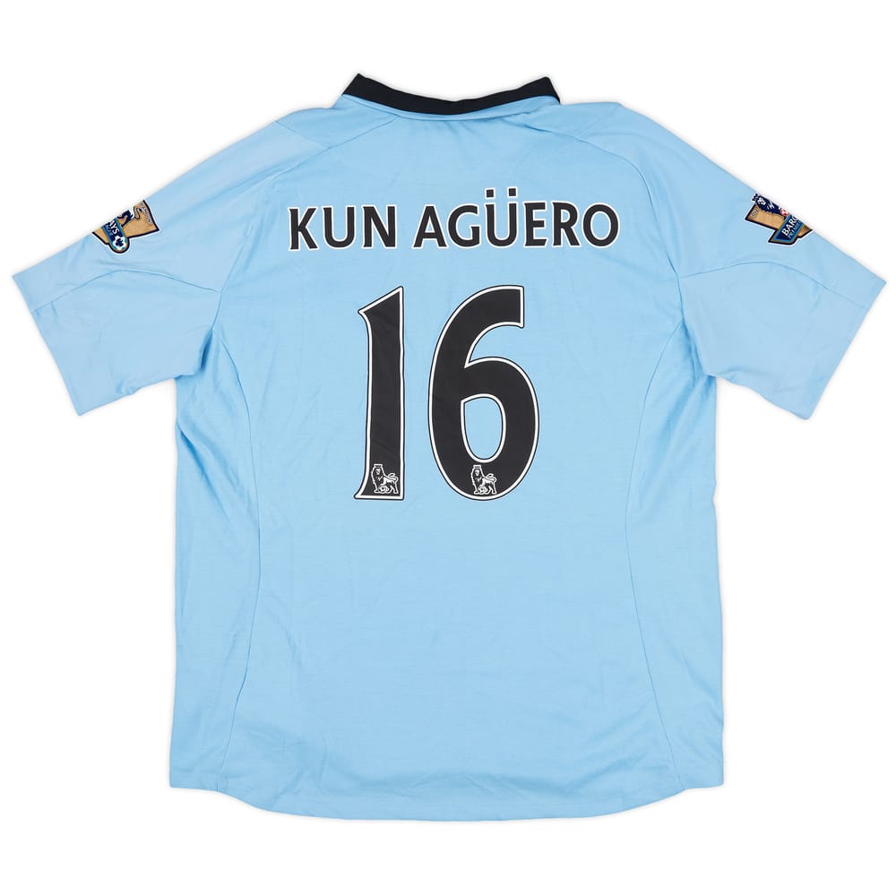 2012-13 Manchester City Home Shirt Kun Aguero #16 (XL)