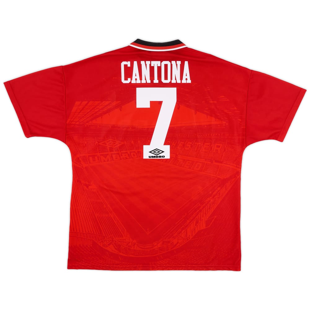 1994-96 Manchester United Home Shirt Cantona #7 - 9/10 - (XL)