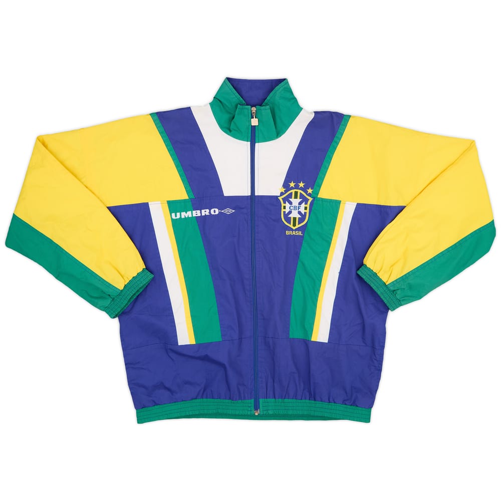 1994-96 Brazil Umbro Track Jacket - 8/10 - (M)