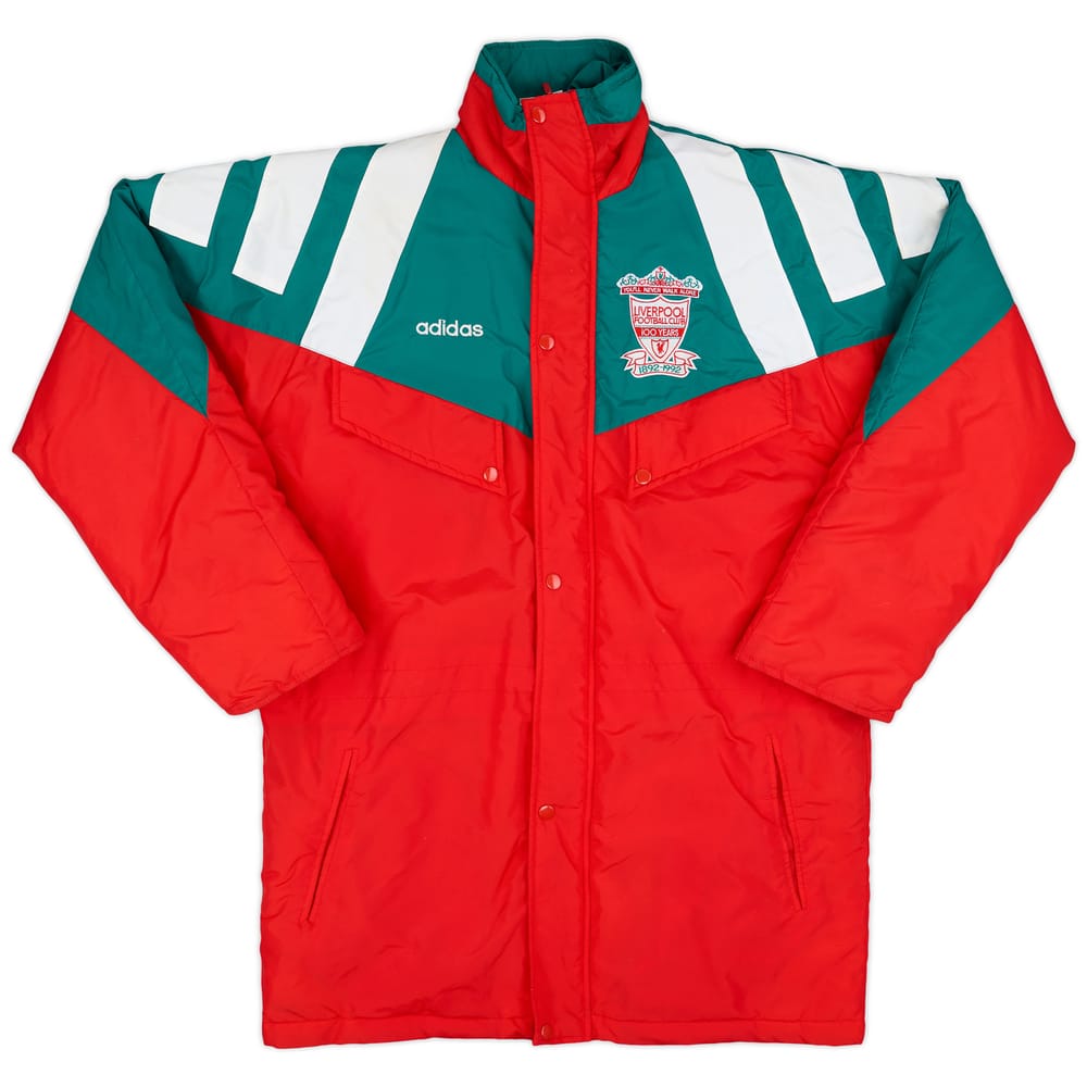 1992-93 Liverpool adidas Centenary Bench Coat - 10/10 - (M)