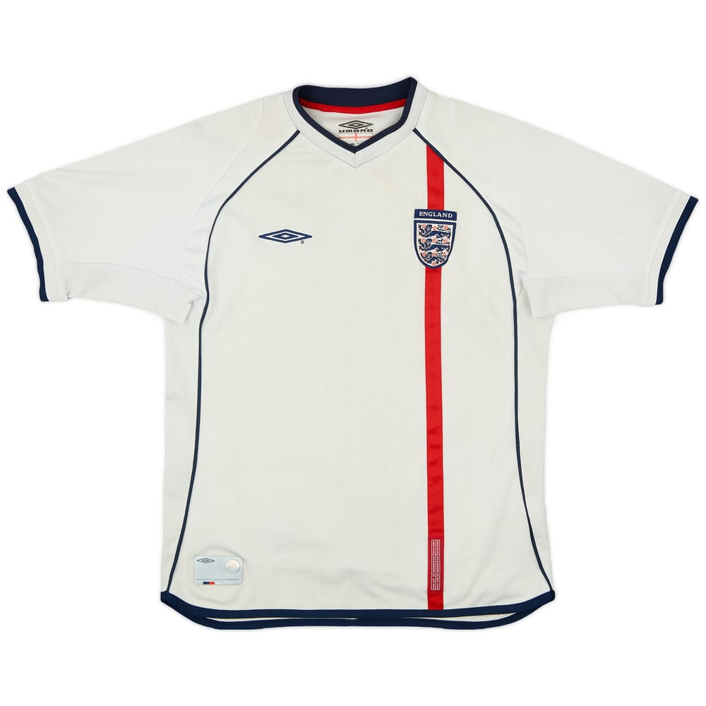 2001-03 England Home Shirt - 5/10 - (L.Boys)