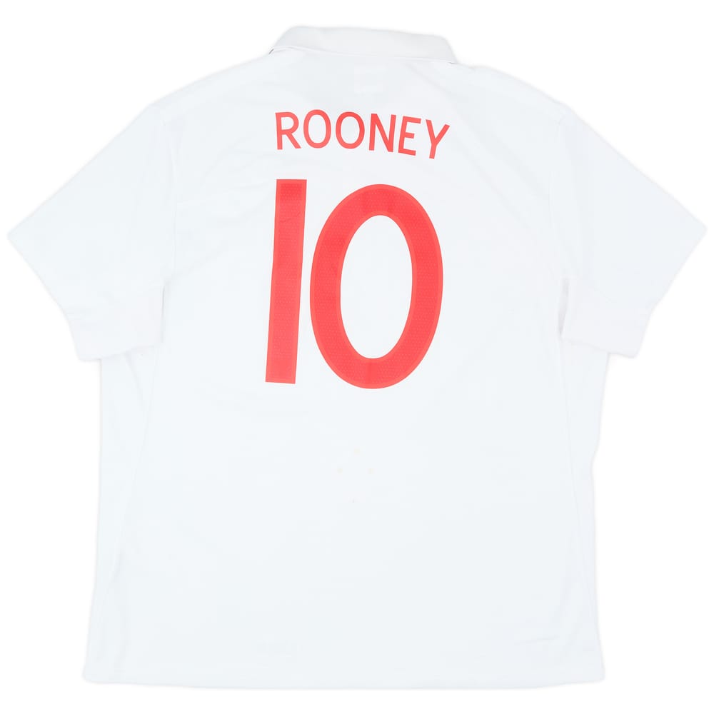 2009-10 England Home Shirt Rooney #10 - 5/10 - (XL)