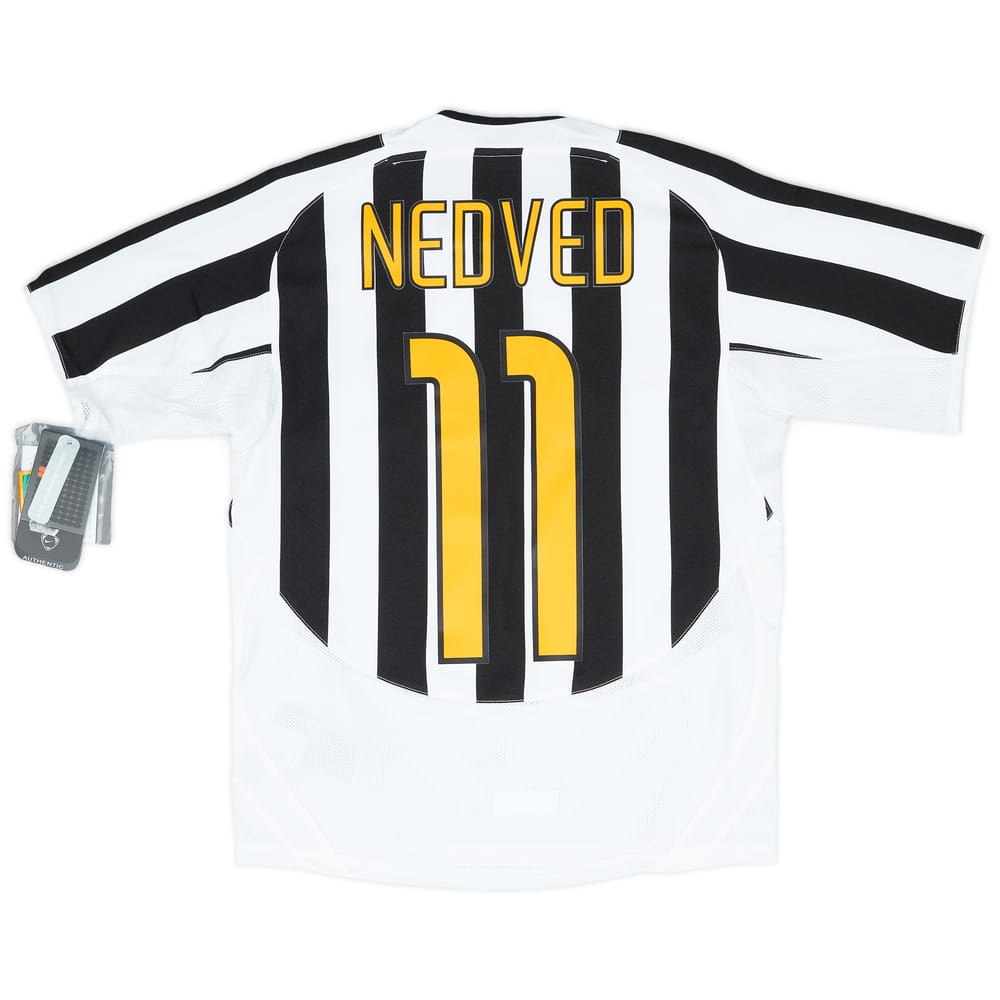 2003-04 Juventus Home Shirt Nedved #11 (L.Boys)