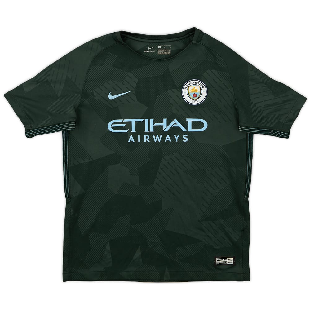 2017-18 Manchester City Third Shirt - 9/10 - (L.Boys)