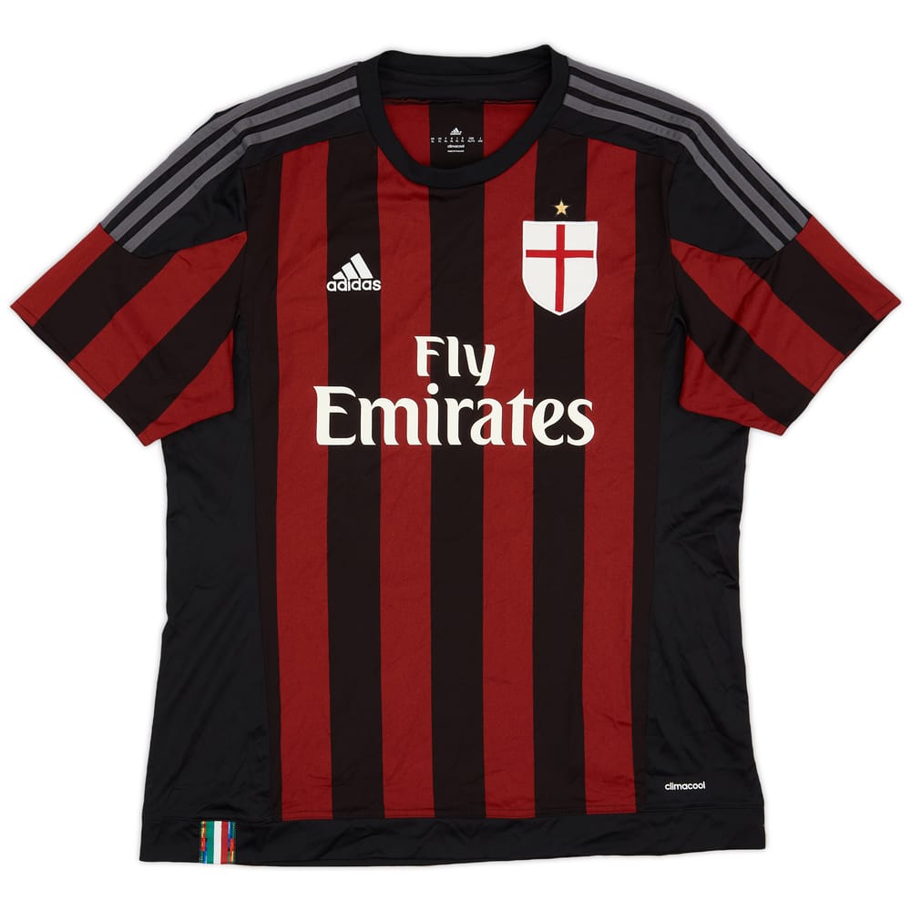 2015-16 AC Milan Home Shirt - 9/10 - (XL)