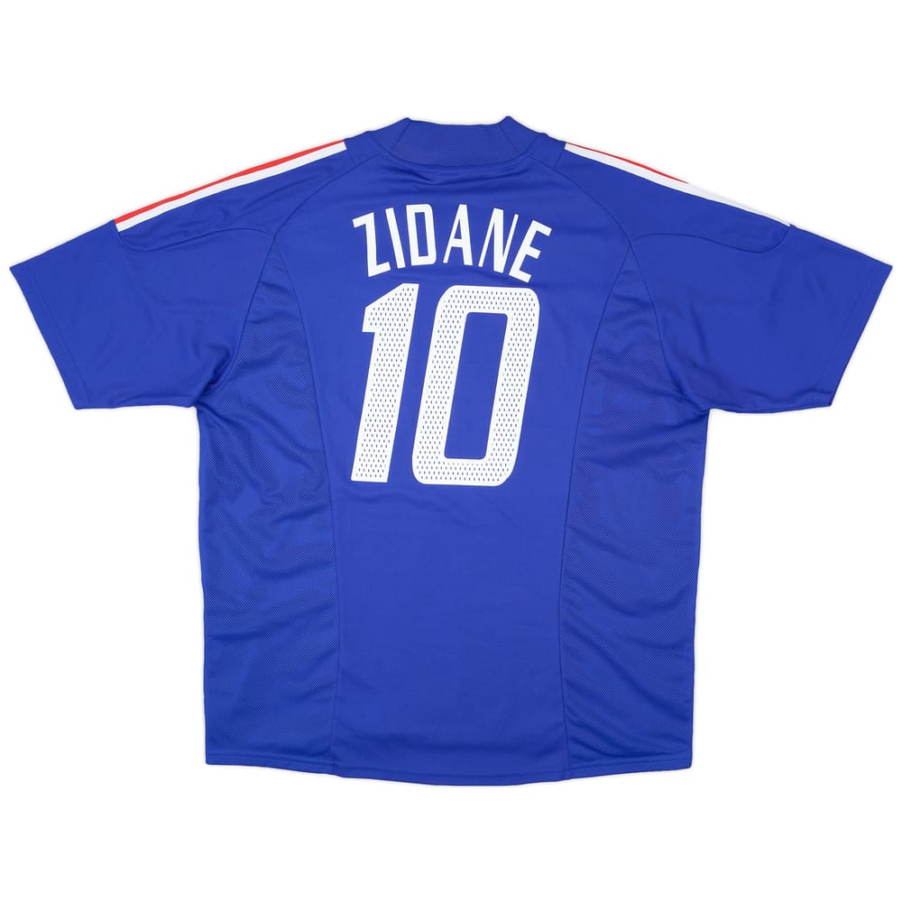 2002-04 France Home Shirt Zidane #10 - 9/10 - (XL)