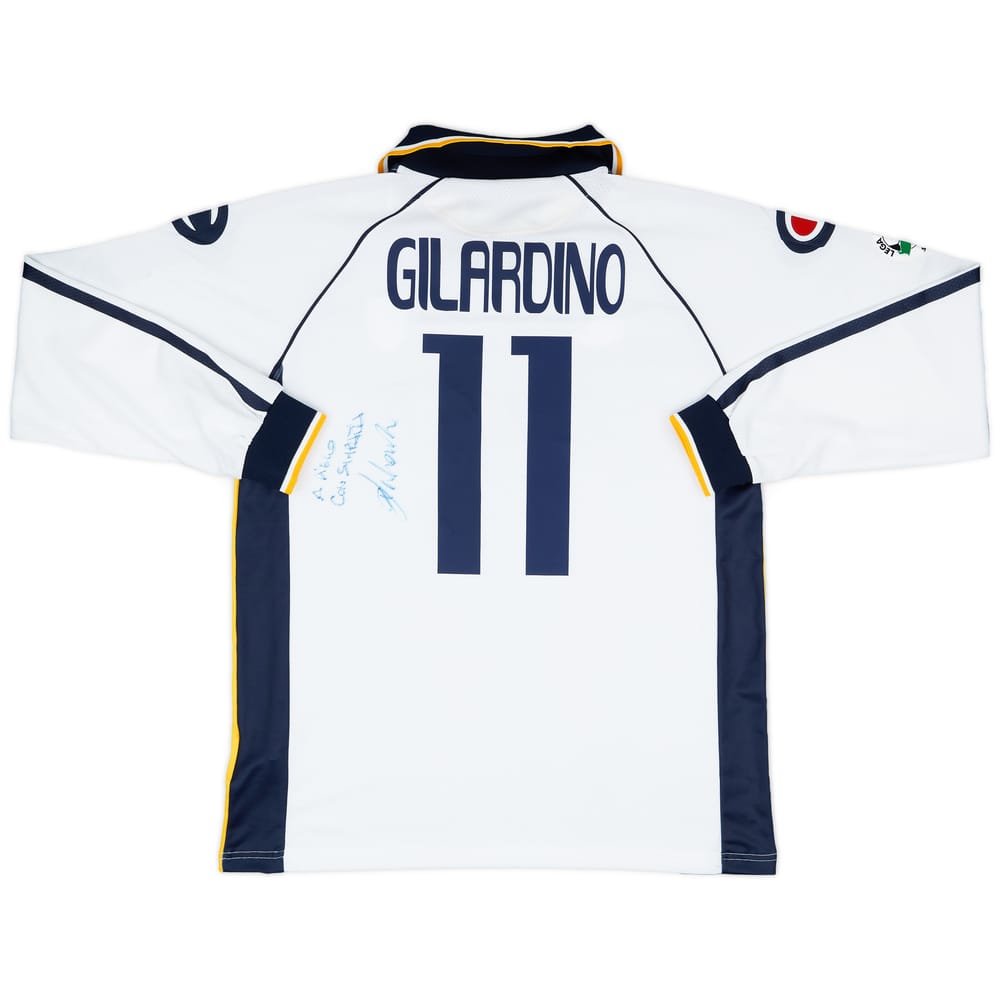 2003-04 Parma Signed Home L/S Shirt Gilardino #11 - 8/10 - (XL)